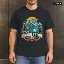 Grand Teton National Park Vintage T-Shirt Design Grand Teton National Park Vintage T-Shirt Design