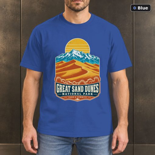 Great Sand Dunes National Park Retro T-Shirt Design 2