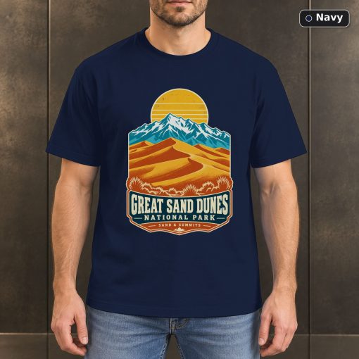 Great Sand Dunes National Park Retro T-Shirt Design 4