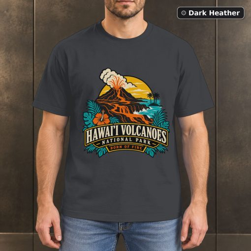 Hawaii Volcanoes National Park Retro T-Shirt Design 3