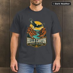 Hells Canyon Idaho Oregon Vintage T-Shirt Design 6