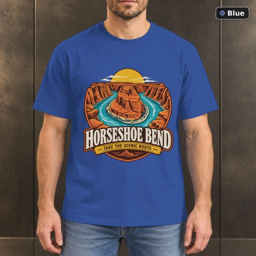 Horseshoe Bend Arizona Retro T-Shirt Design 2