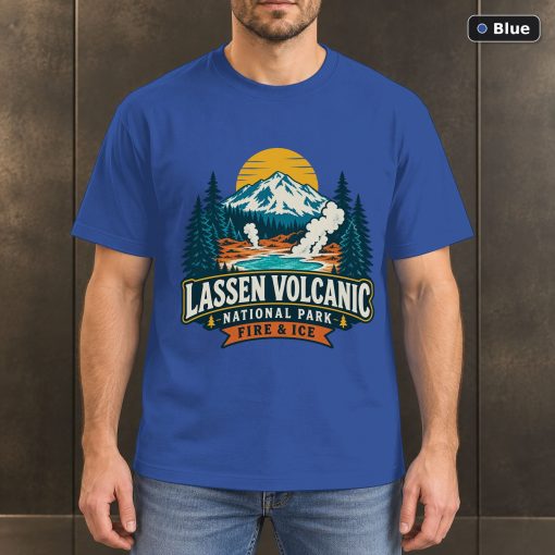 Lassen Volcanic National Park Retro T-Shirt Design 2