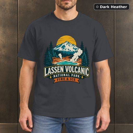 Lassen Volcanic National Park Retro T-Shirt Design 3
