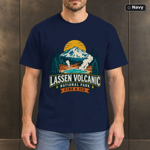 Lassen Volcanic National Park Retro T-Shirt Design 4