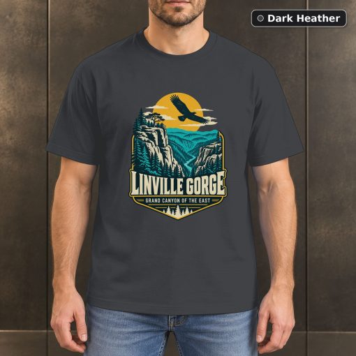 Linville Gorge North Carolina Retro T-Shirt Design 3