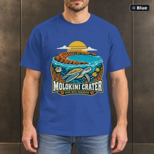 Molokini Crater Hawaii Vintage T-Shirt Design 2