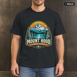 Mount Hood Oregon Retro Mountain T-Shirt Design