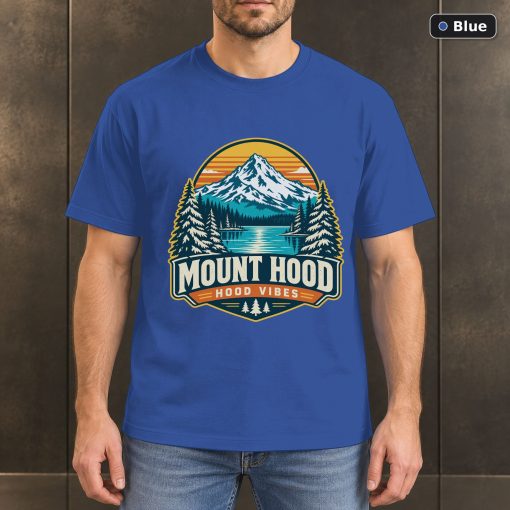 Mount Hood Oregon Retro Mountain T-Shirt Design 2