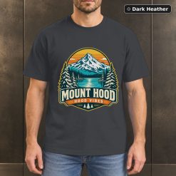Mount Hood Oregon Retro Mountain T-Shirt Design 6