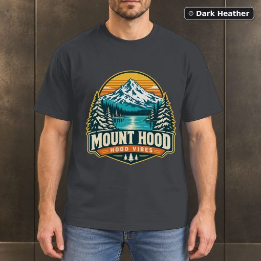 Mount Hood Oregon Retro Mountain T-Shirt Design 3