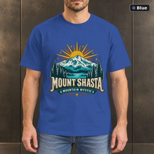 Mount Shasta California Retro T-Shirt Design 2