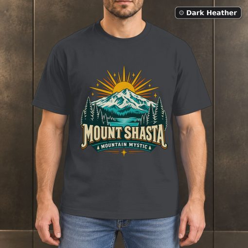 Mount Shasta California Retro T-Shirt Design 3