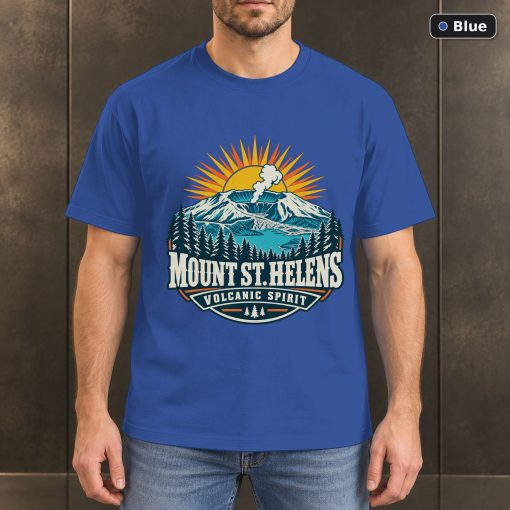 Mount St Helens Washington Retro T-Shirt Design 2