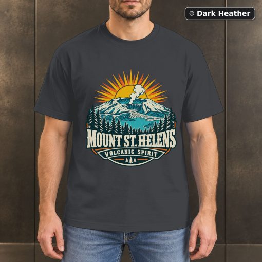 Mount St Helens Washington Retro T-Shirt Design 3