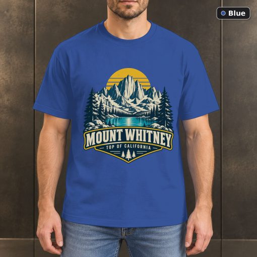 Mount Whitney California Vintage T-Shirt Design 2
