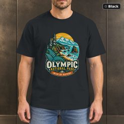 Olympic National Park Retro Nature T-Shirt Design Olympic National Park Retro Nature T-Shirt Design