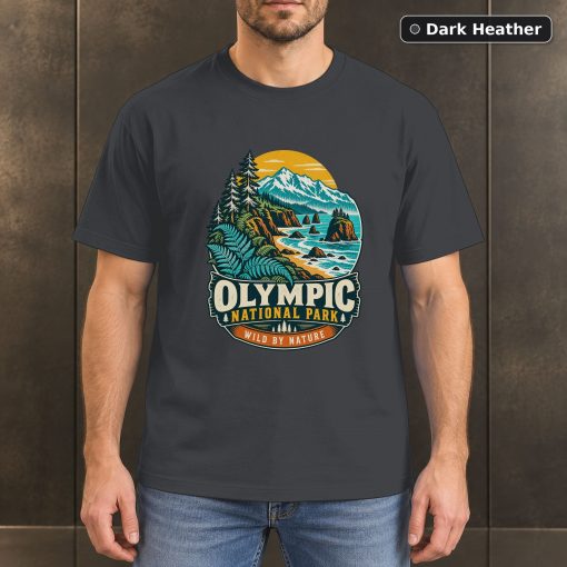 Olympic National Park Retro Nature T-Shirt Design 3