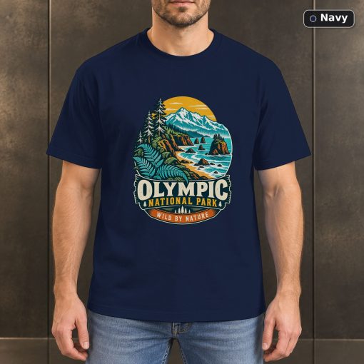 Olympic National Park Retro Nature T-Shirt Design 4