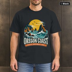 Oregon Coast Vintage Coastal T-Shirt Design Oregon Coast Vintage Coastal T-Shirt Design