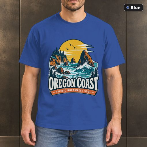 Oregon Coast Vintage Coastal T-Shirt Design 2