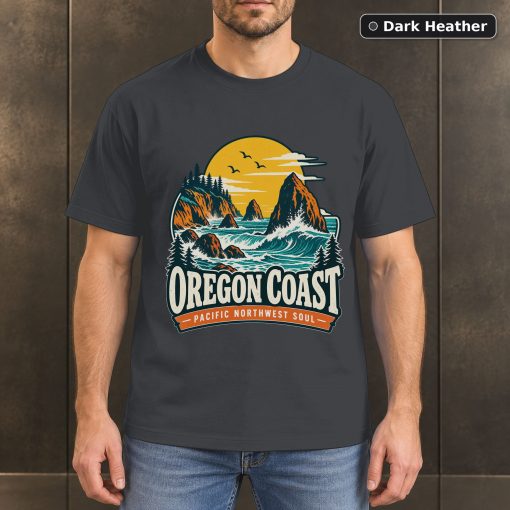 Oregon Coast Vintage Coastal T-Shirt Design 3