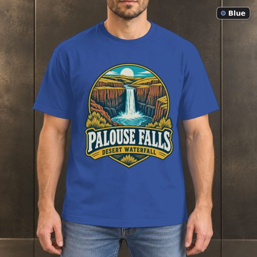 Palouse Falls Washington Vintage T-Shirt Design 2