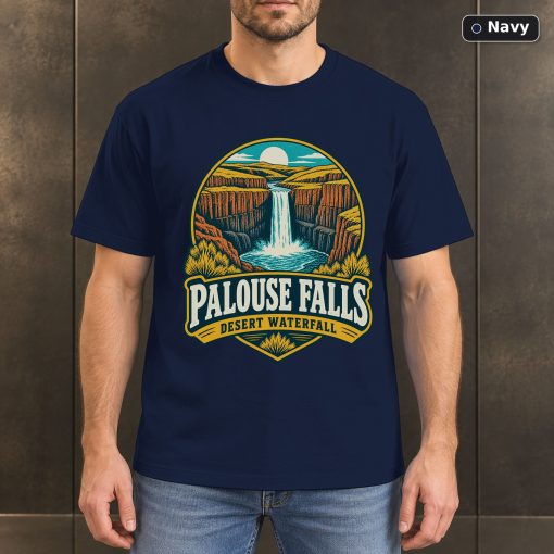 Palouse Falls Washington Vintage T-Shirt Design 4