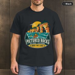 Pictured Rocks Michigan Vintage T-Shirt Design