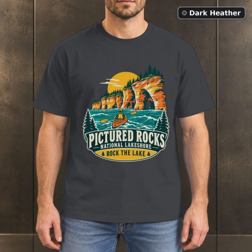 Pictured Rocks Michigan Vintage T-Shirt Design 3