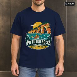 Pictured Rocks Michigan Vintage T-Shirt Design 7