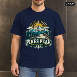 Pikes Peak Colorado Retro Mountain T-Shirt Design 7