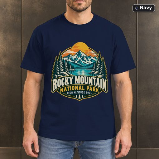 Rocky Mountain National Park Retro T-Shirt Design 4