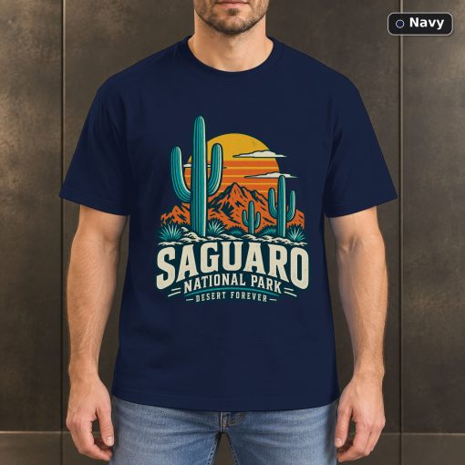 Saguaro National Park Arizona Retro T-Shirt Design 4