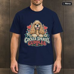Cocker Spaniel Cuddles Shirt, Vintage Cocker Spaniel Dog Lover T-Shirt 7