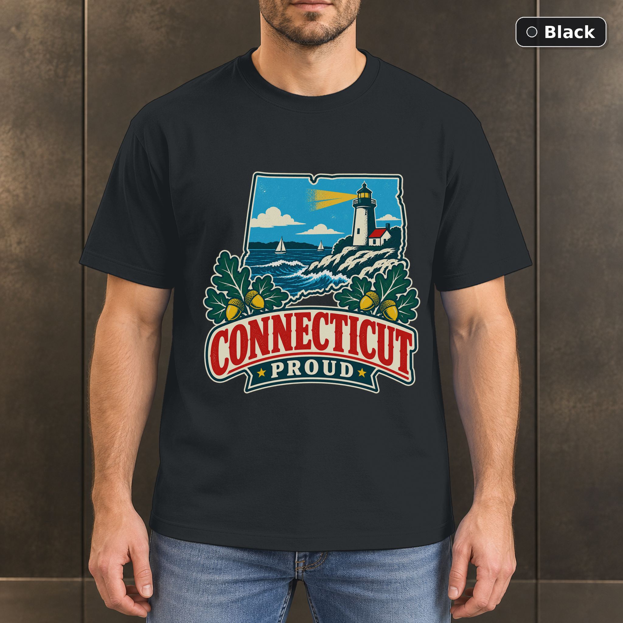 Connecticut Proud Shirt, Vintage Connecticut State Pride T-Shirt Connecticut Proud Shirt, Vintage Connecticut State Pride T-Shirt