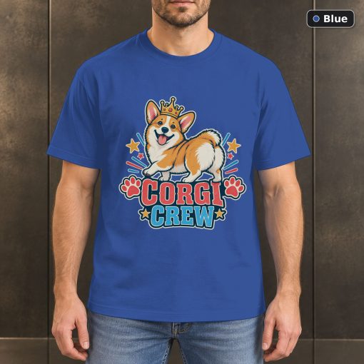 Corgi Crew Shirt, Vintage Pembroke Welsh Corgi Dog Lover T-Shirt 2