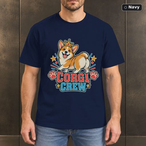 Corgi Crew Shirt, Vintage Pembroke Welsh Corgi Dog Lover T-Shirt 4