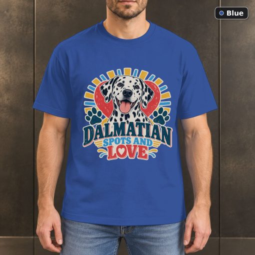 Dalmatian Spots And Love Shirt, Vintage Dalmatian Dog Lover T-Shirt 2
