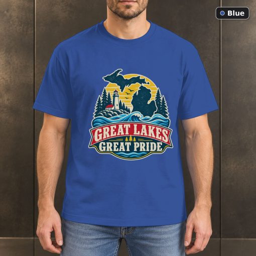 Great Lakes Great Pride Shirt, Vintage Michigan T-Shirt 2