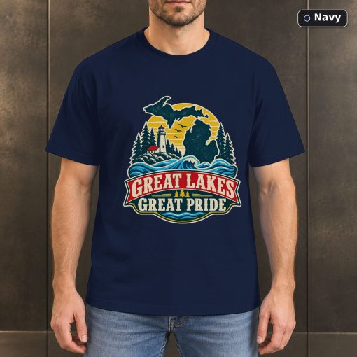 Great Lakes Great Pride Shirt, Vintage Michigan T-Shirt 4