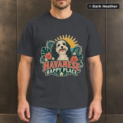 Havanese Happy Place Shirt, Vintage Havanese Dog Lover T-Shirt 6