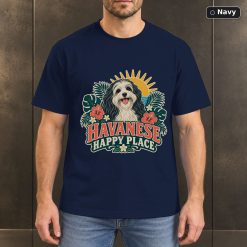 Havanese Happy Place Shirt, Vintage Havanese Dog Lover T-Shirt 7