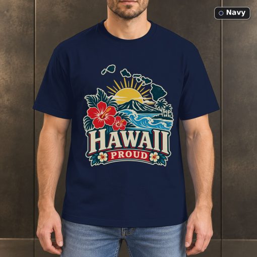 Hawaii Proud Shirt, Vintage Hawaii State Pride T-Shirt 4