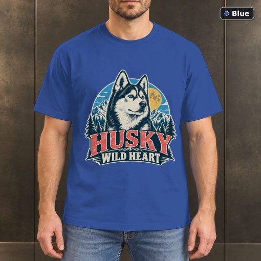 Husky Wild Heart Shirt, Vintage Siberian Husky Dog Lover T-Shirt 2