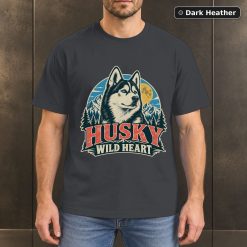 Husky Wild Heart Shirt, Vintage Siberian Husky Dog Lover T-Shirt 6
