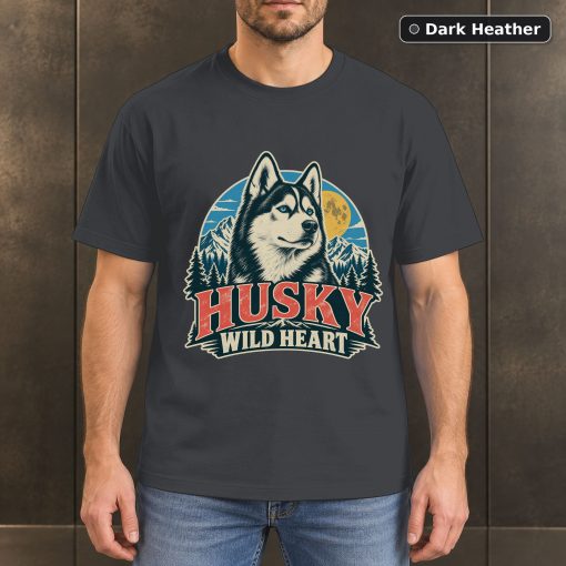 Husky Wild Heart Shirt, Vintage Siberian Husky Dog Lover T-Shirt 3