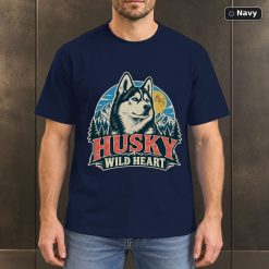 Husky Wild Heart Shirt, Vintage Siberian Husky Dog Lover T-Shirt 7