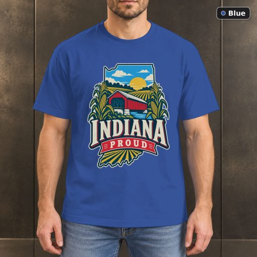 Indiana Proud Shirt, Vintage Indiana State Pride T-Shirt 2