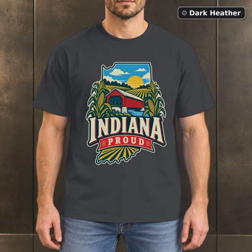 Indiana Proud Shirt, Vintage Indiana State Pride T-Shirt 3